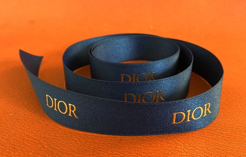 Dior ribbon gold blue uk - ribbon, on