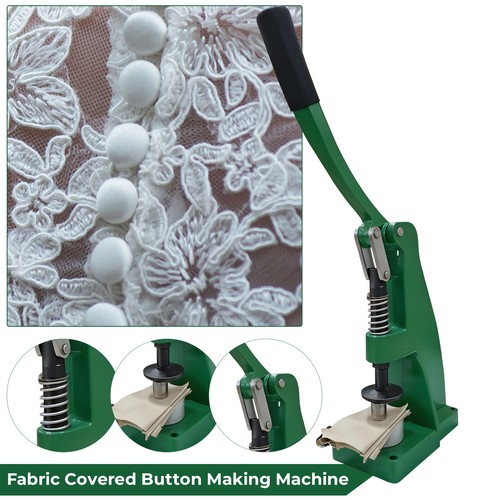 Button making machine hand - button,