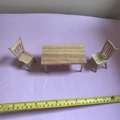 Small doll house furniture - small, oak