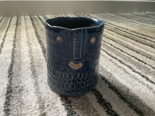 Hettie happy face rustic navy - hettie,