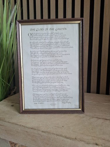 Vintage framed rudyard kipling - framed,