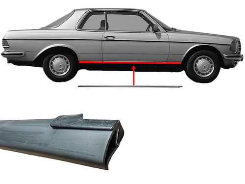Rubber strip sill right - , for