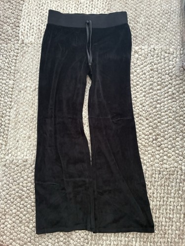 Ladies velour black - velour, trousers