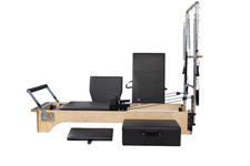 Set Pilates Master Wood Reformer with Tower, (Half Trapeze) Free Deliver&assmbly