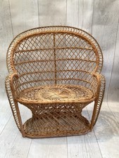 Wicker Double Peacock Chair