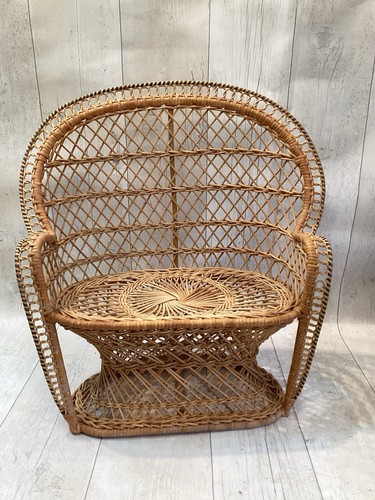 Wicker double peacock - wicker,