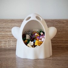 3D Printed White Ghost Candy