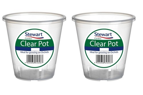 Clear orchid pots - 2,