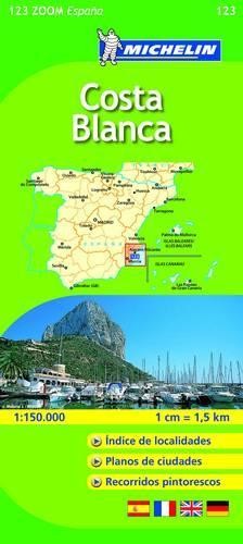 Costa blanca michelin zoom - blanca, map
