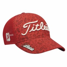 Titleist Rod Pineapple Print Golf Hat White Logo Mesh Snapback Cap