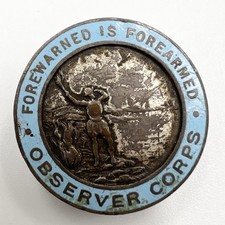 Genuine Observer Corps Lapel Badge
