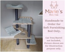 DUCK EGG BLUE WAFFLE, Pet Cat Tree Bed Replacement Set for Modern Living Jardine