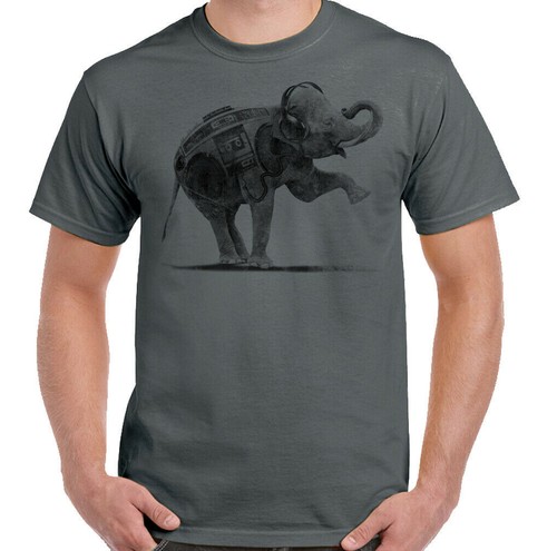 Music elephant mens funny 80s - funny,