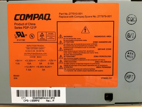 Compaq evo d510 d51c - d510/d51c, 220w