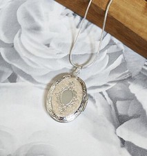 Sterling silver vintage oval - sterling,