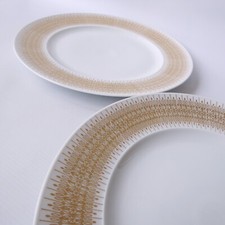 Rosenthal Hans Theo Baumann 2 big dinner plates, charger platter. Studio Linie