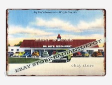 tin sign 1930s-40s Big Boy's