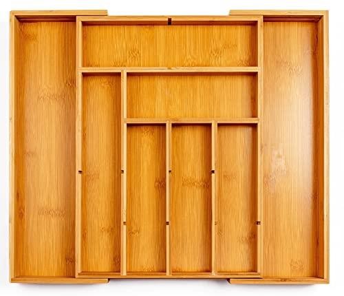Bamboo cutlery tray - tray, with
