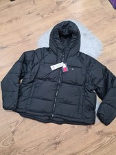 Tommy Hilfiger Womens Black Puffer Winter Jacket Size 1XL (16-18UK) Brand New