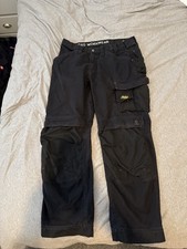 Snickers Workwear Trousers Black, Size 52 W36 L32 - Free Postage!