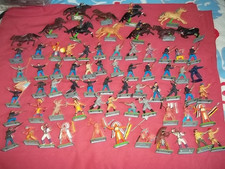 BRITAINS  DEETAIL - Cowboys & Indians & Horses Job Lot - Vintage Action Figures