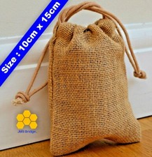 5 x Small Burlap Linen Hessian