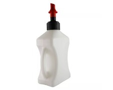 Quick Fill Fast Flow 10 Litre Motocross Petrol Fuel Can Bottle Jug - Whit