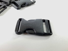 10 x Side Release Clip Buckle for 25 mm 1" Webbing Strap Black Delrin Plastic#