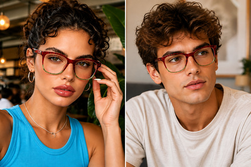 Oversized rainbow glasses - oversized,
