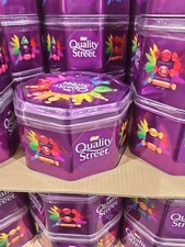 Nestle Quality Street Dark Chocolate Toffee 1X Tin Individually Wrapped, 1.93kg