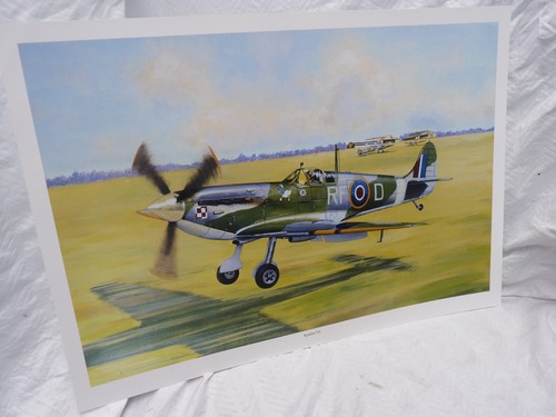 Airfix box art print - airfix, spitfire