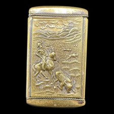 Antique vesta case match - match, safe