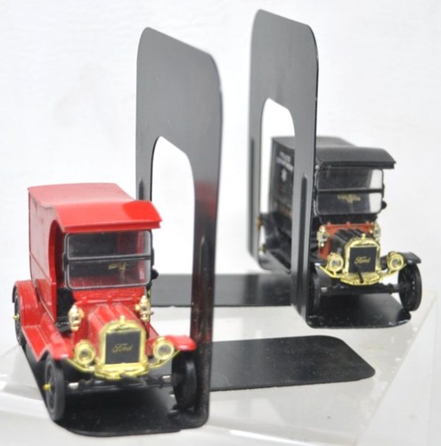 Vintage metal bookends with - vintage,