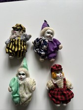 Porcelain Vintage Clown Dolls