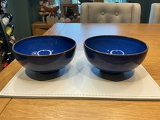 2 x DENBY IMPERIAL BLUE RICE