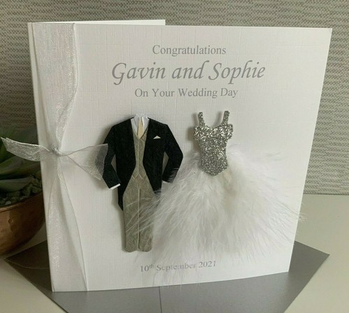Personalised wedding card - personalised,