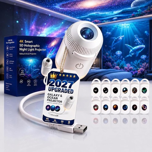 Portable led galaxy ocean - portable, 4k