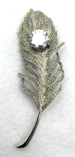 Large rhinestone peacock - large,