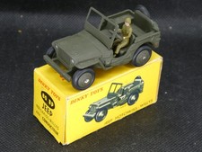 French Dinky Toys 80BP Hotchkiss Willys Army Jeep Boxed with Driver