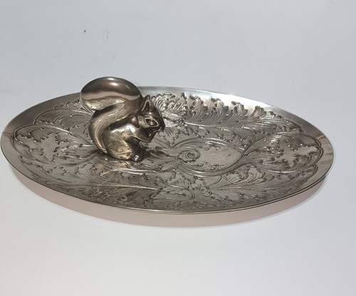 Silver plated squirrel coin - squirrel,