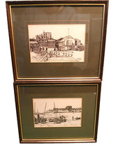 PAIR OF COLIN BRADLEY PRINTS OF BROADSTAIRS HARBOUR KENT