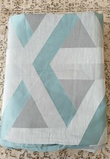 NEXT Teal Optical Geo Jacquard Double Duvet Cover Only - NO Pillowcases 