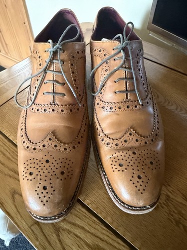 Loake men tan - brown, leather