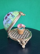 Limoges Dome Garden Trinket