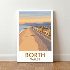 Borth, Wales Travel Poster
