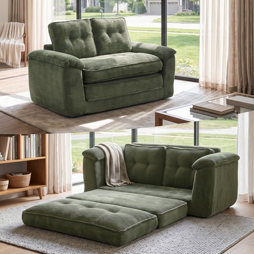 Boneless sofa bed - green, 2