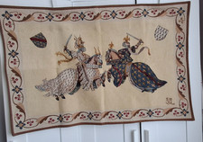 Jules Pansu French Tapestry 72 x 110 cms - Tournois Du Roi Rene Wall Hanging