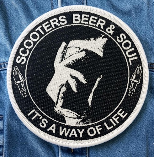Scooter mod iron patch - patch,
