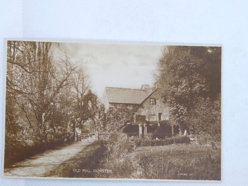 Postcard old mill dunster - rp,