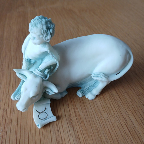 Vintage taurus zodiac figurine - vintage,